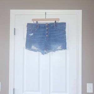 AE High Wasted Denim Short Short size 20